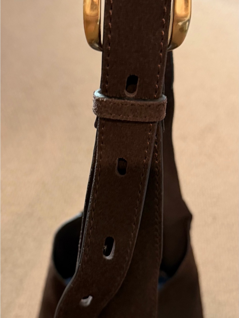 NWT rag & bone Belize Small Shopper Bag, Dark Espresso Suede — Retail $378 - Picture 4 of 5